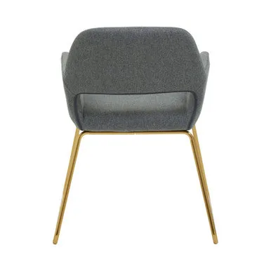 Stockholm Grey & Gold Dining Chair