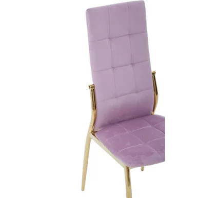 Tamzin Pink Velvet High Back Dining Chair