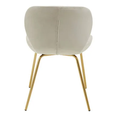 Warton Mink Velvet Dining Chair