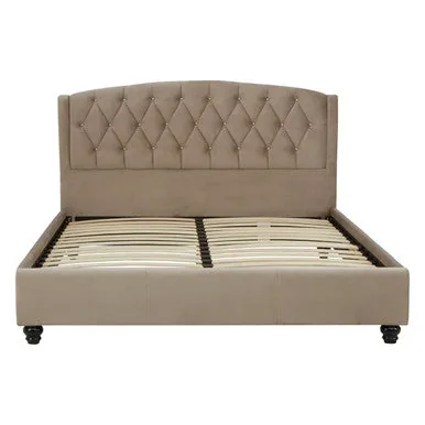 Josephine Mink King Bed Modern