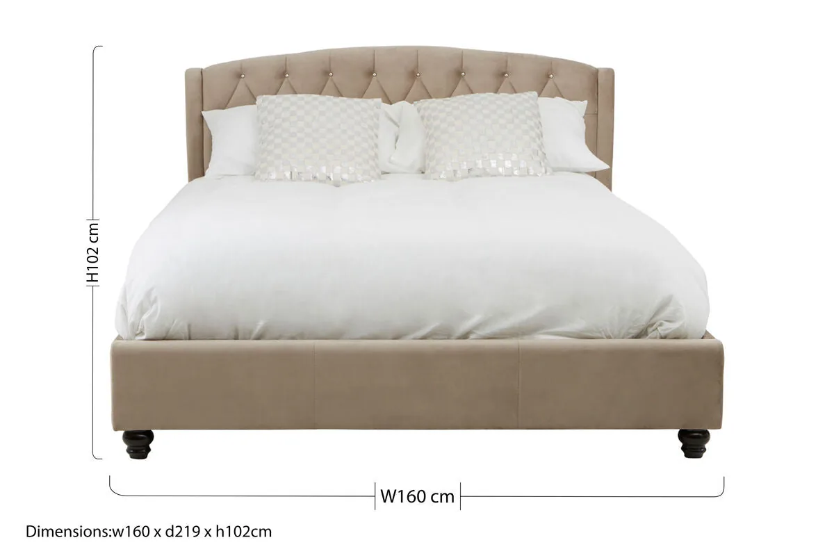 Josephine Mink King Bed Modern