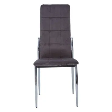 Tamzin Grey Velvet High Back Dining Chair