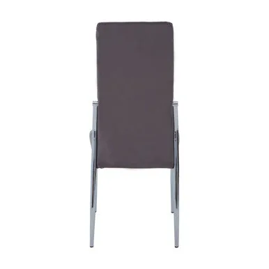 Tamzin Grey Velvet High Back Dining Chair