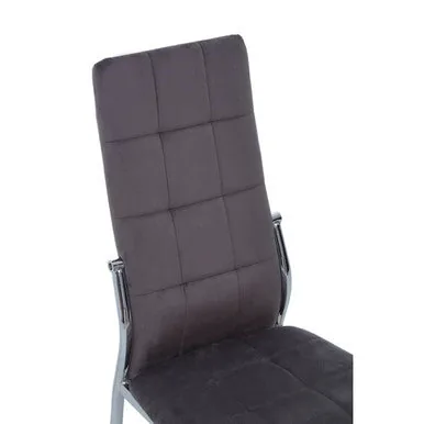 Tamzin Grey Velvet High Back Dining Chair