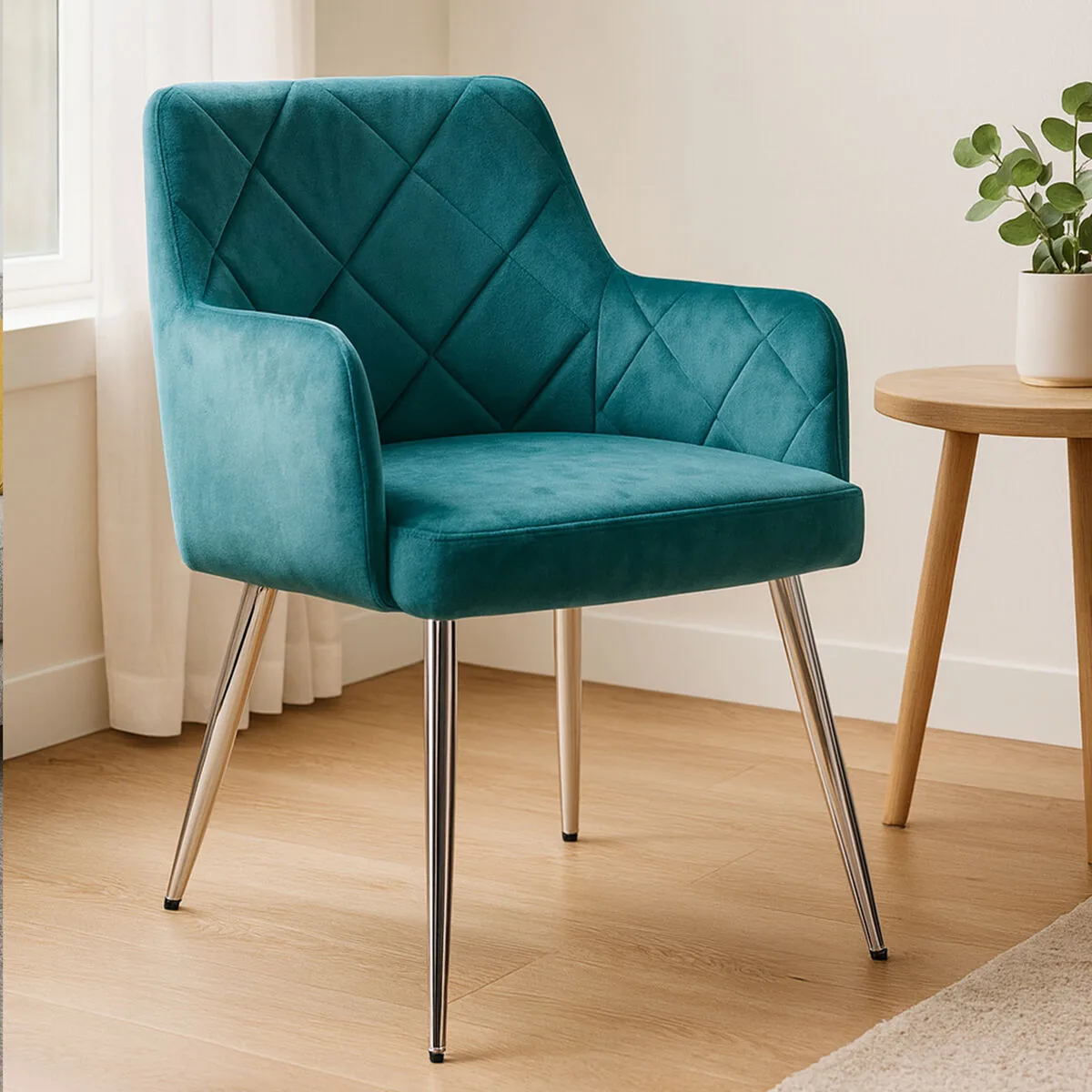 Tamzin Light Blue Splayed Dining Chair