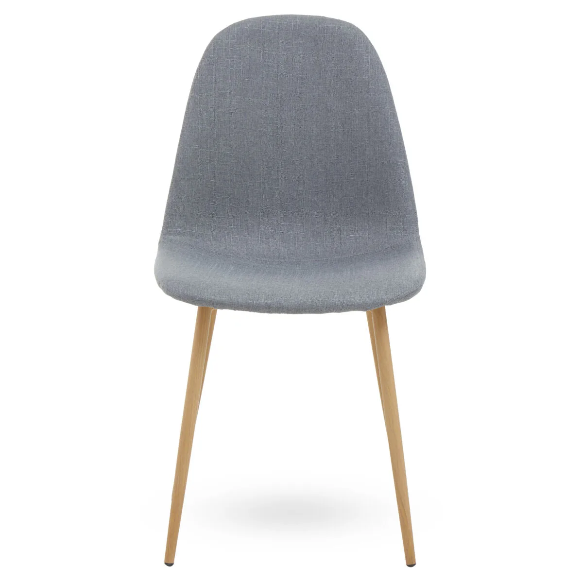 Salford Grey Dining Chair With Wood Legs
