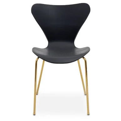 Laila Dining Chair With Black Seat