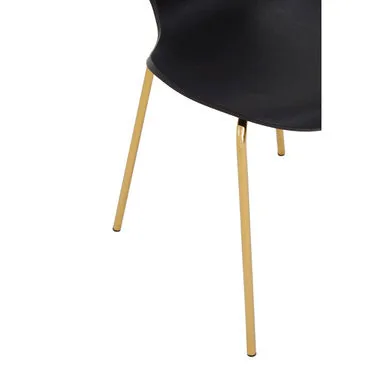 Laila Dining Chair With Black Seat