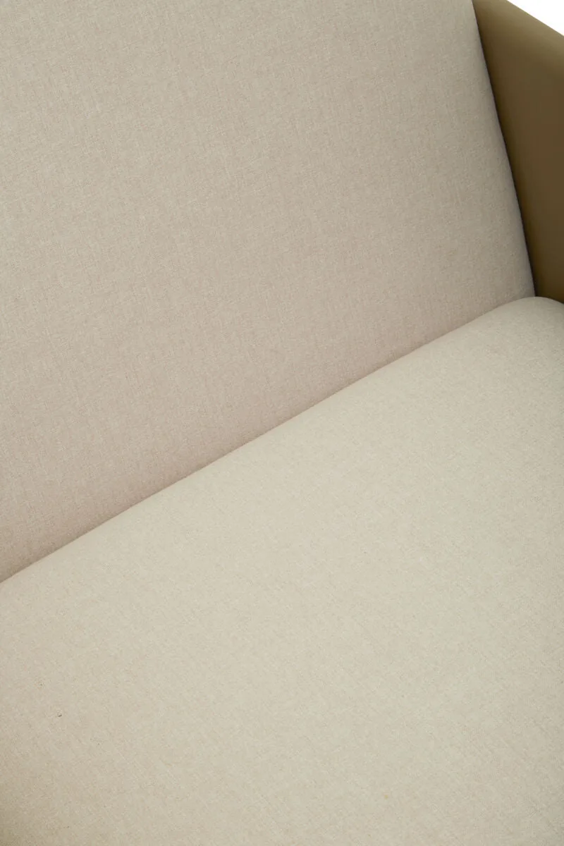 Gildenwhite Fabric & Brown Leather Dining Chair