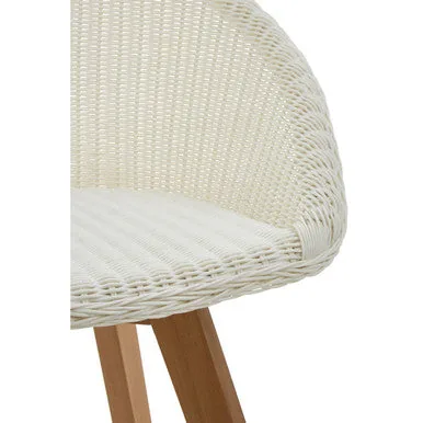 Lovina White Rattan Dining Chair