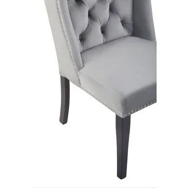 Kensington Townhouse Grey Velvet Dining Chair