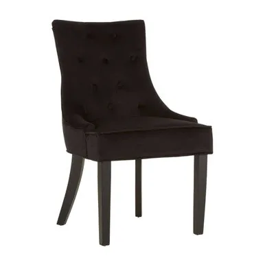 Daxton Black Velvet Dining Chair