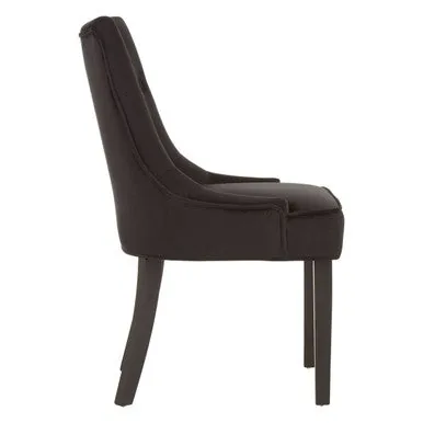 Daxton Black Velvet Dining Chair