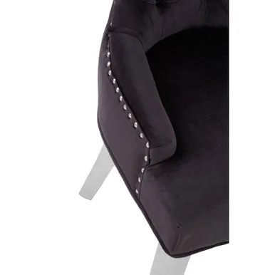 Richmond Black Velvet Dining Chair