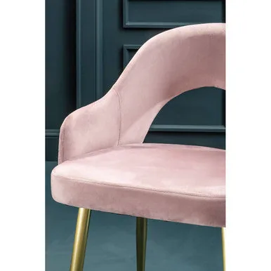 Dani Dusky Pink Velvet Dining Chair