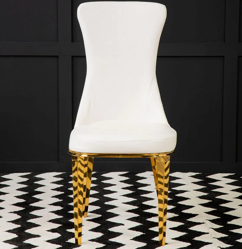 Forli White Dining Chair