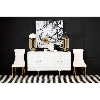 Forli White Dining Chair