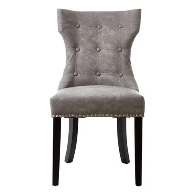 Daxton Grey Leather Dining Chair
