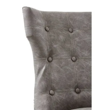 Daxton Grey Leather Dining Chair