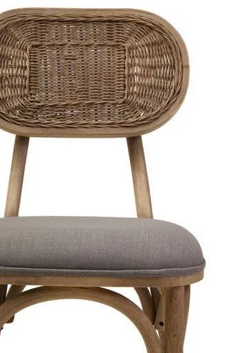 Cebu Grey Wash Elm Wood Dining Chair