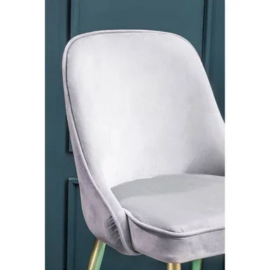 Demi Grey Velvet Dining Chair