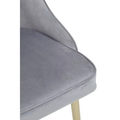 Demi Grey Velvet Dining Chair