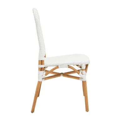 Manado Natural & White Rattan Dining Chair