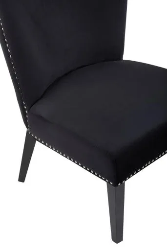 Kensington Townhouse Black Winged Dining Chair
