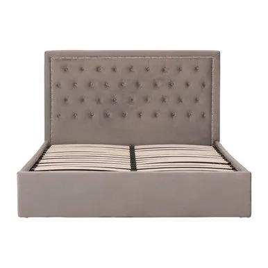 Hannah Grey Ottoman King Bed