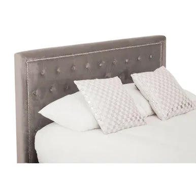 Hannah Grey Ottoman King Bed
