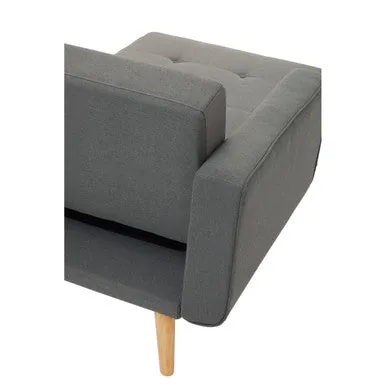 Grey Linen Corner Sofa Bed, Hansa Hagen