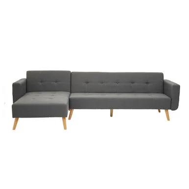 Grey Linen Corner Sofa Bed, Hansa Hagen