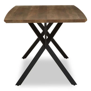 Arron Black Industrial Dining Table