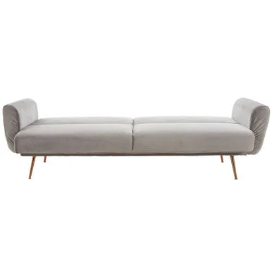 Grey Velvet Sofa Bed, Hatton