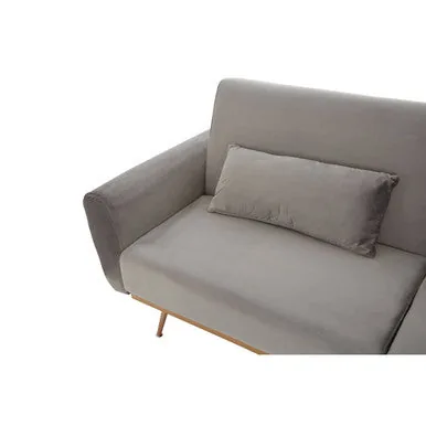 Grey Velvet Sofa Bed, Hatton