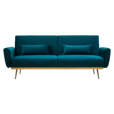 Green Velvet Sofa Bed, Hatton
