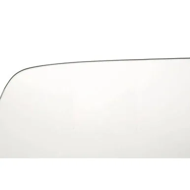 Clear Glass Square Dining Table With Silver Metal Base, Metropolitan