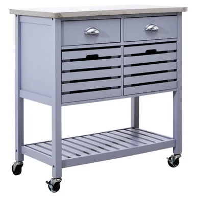 Frankfurt Grey Kitchen Trolley