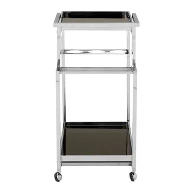 Novo 3 Tier Trolley With Silver Frame
