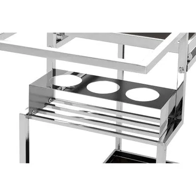 Novo 3 Tier Trolley With Silver Frame