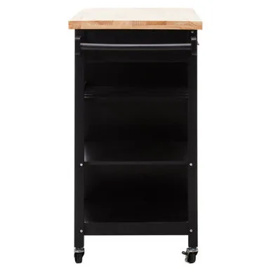 Frankfurt Black Kitchen Trolley