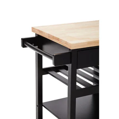 Frankfurt Black Kitchen Trolley