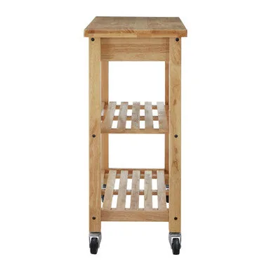 Harlow Glenn Tropical Hevea Wood Kitchen Trolley