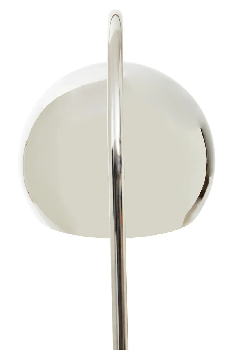Karter Floor Chrome Floor Lamp With White Base