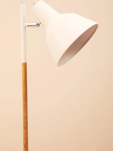 Bryant White Metal & Metal Floor Lamp