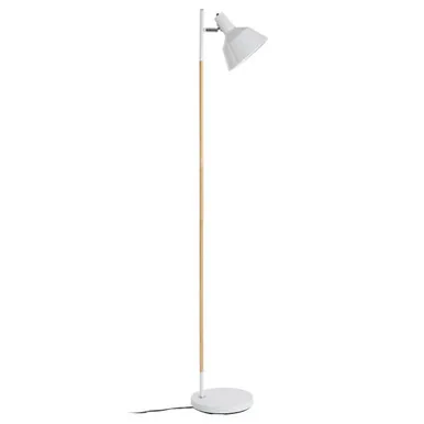 Bryant White Metal & Metal Floor Lamp