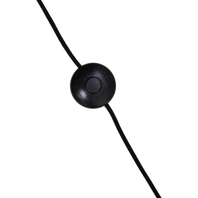 Equipoise Black & Brass Floor Lamp With Marble Base