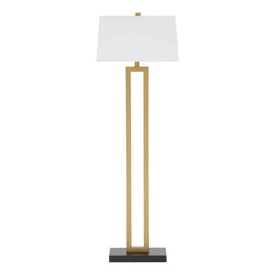 Leora White Contemporary Floor Lamp