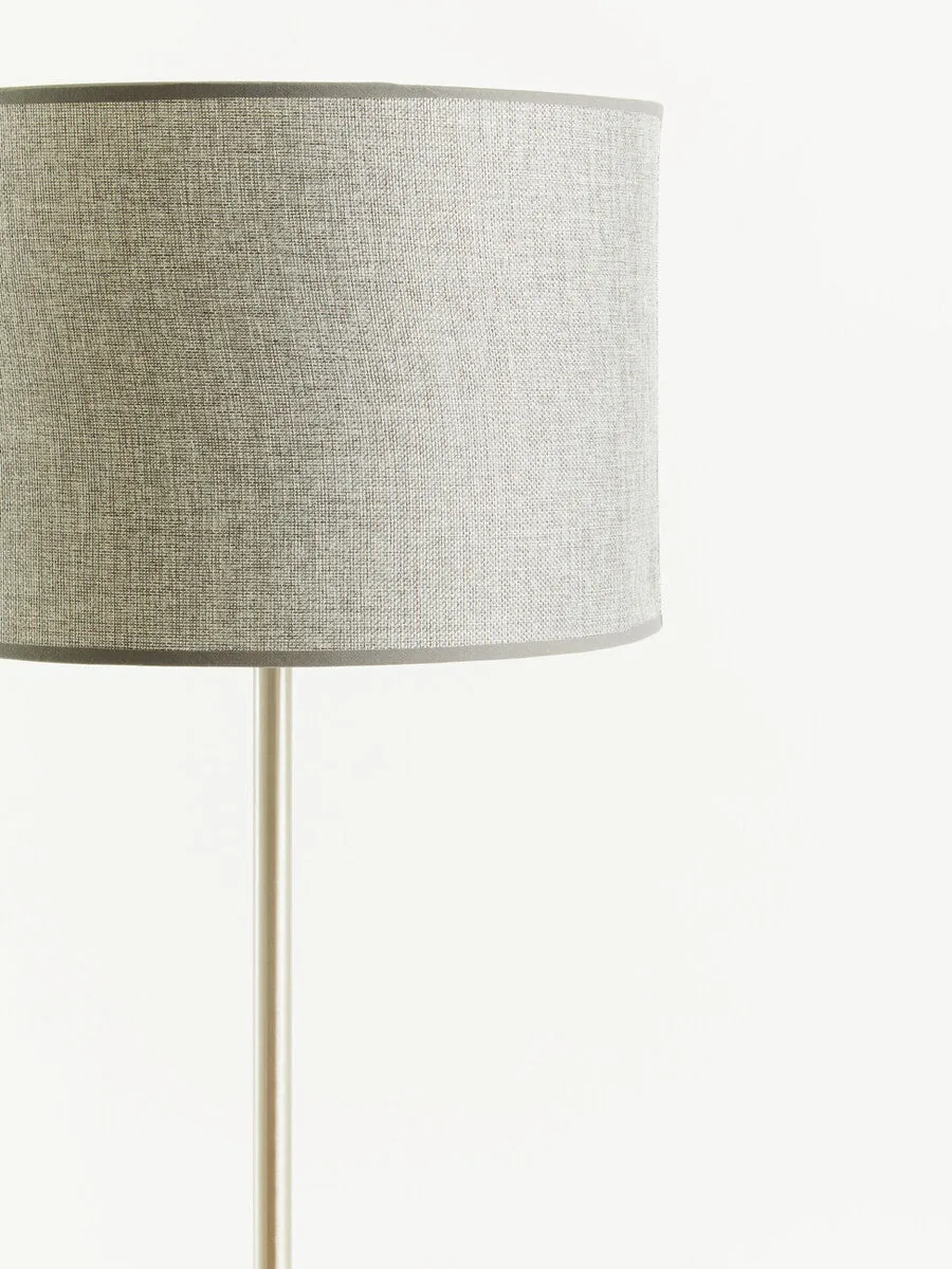 Forma Chrome Floor Lamp With Cream Shade