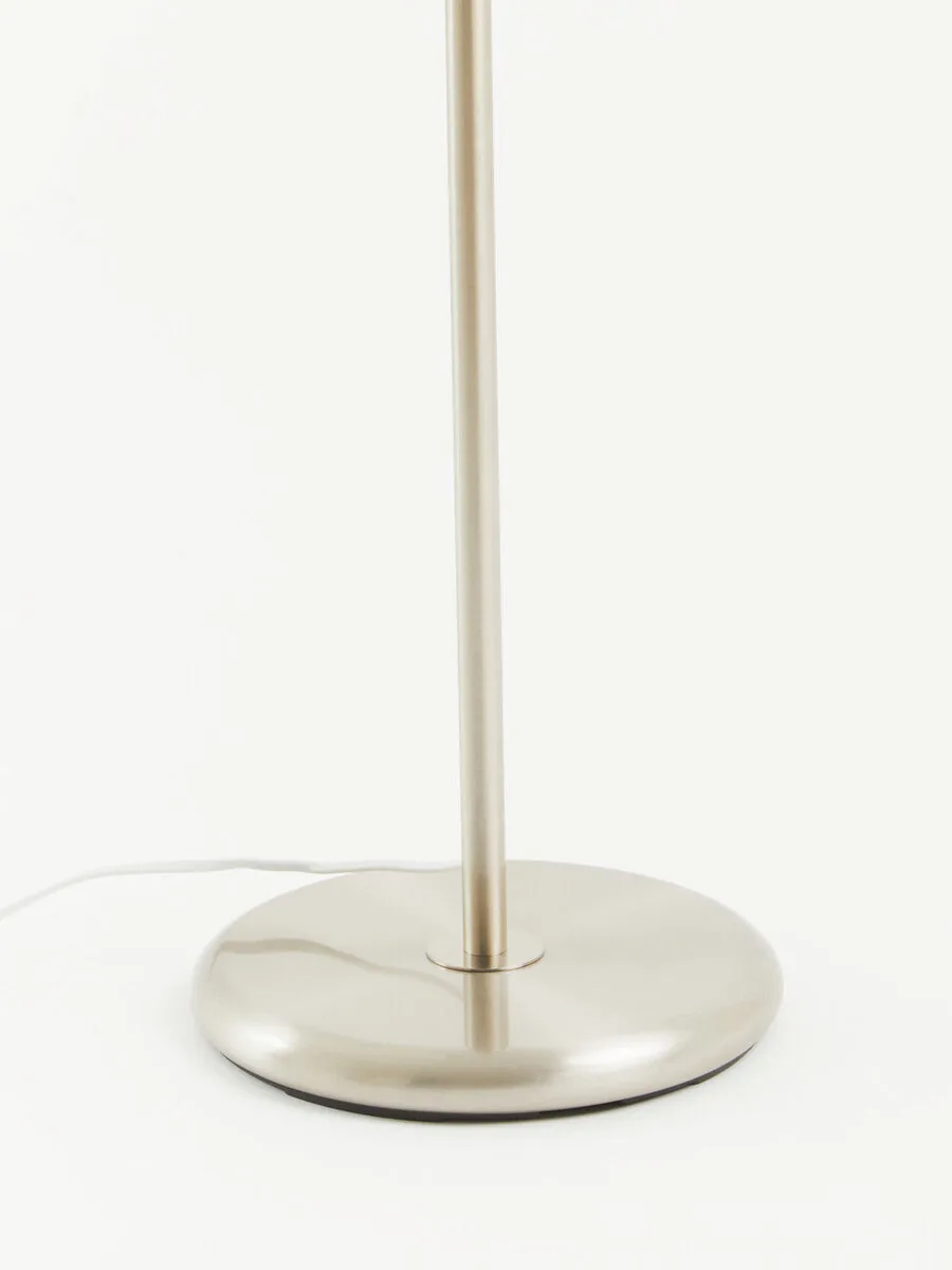 Forma Chrome Floor Lamp With Cream Shade